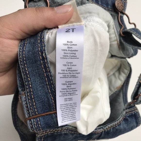 Oshkosh B’Gosh Vestbak Overall Dress Ivory Tulle Gold Sparkle Polka Dot Size 2T - Picture 4 of 4